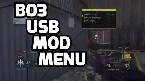 BO3 USB Mod Menu Xbox 360/One + PS3/4 No Jailbreak/Jtag - Yo