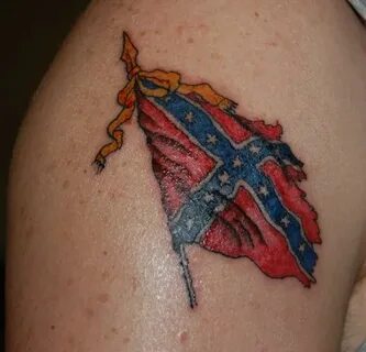 Confederate Flag Tattoo 2 At Toon Towne Photos From Jim Fish