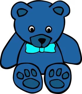 Download High Quality teddy bear clipart blue Transparent PN