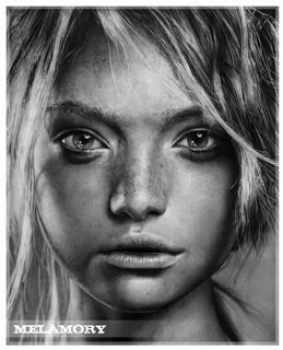 pencil, Olga Larionova Portrait, Black and white portraits, 