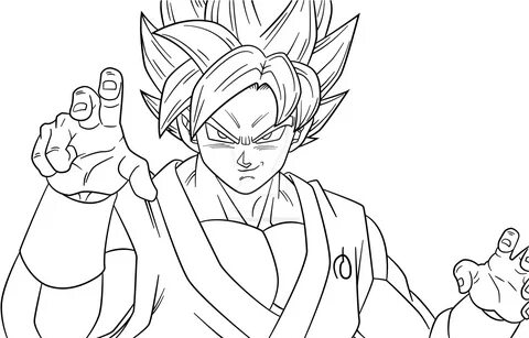 Free Goku Black And White Drawing, Download Free Goku Black 