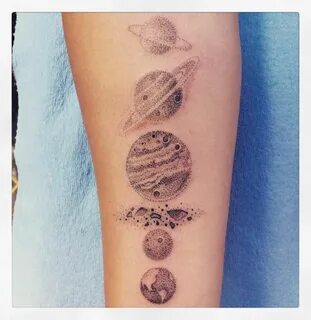 65+ Facinating Solar System Tattoo Designs - Their Main Orig