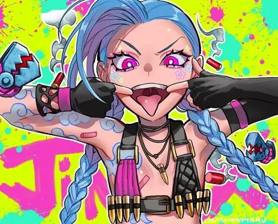 league of legends, jinx, LOL / jinx!!! - pixiv リ-グ-オ ブ-レ ジ ェ