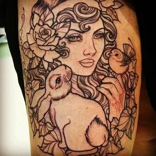 Tattoo in Progress by Taniele Sadd from Korpus Tattoo in Bru