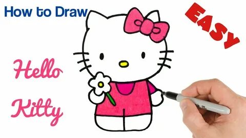 How to Draw Hello Kitty Cartoon Drawings for beginners Step 
