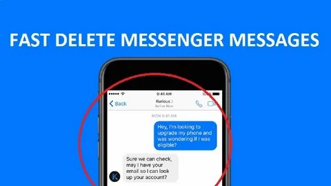 😀 Messenger Fast Delete Messages - How To Delete All Message