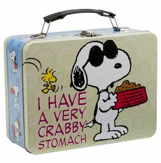 Lunch with Snoopy! - CollectPeanuts.com Tin lunch boxes, Pea