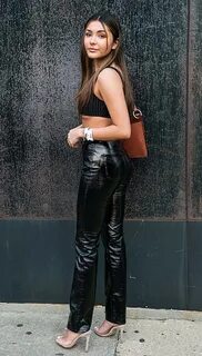 Lovely Ladies in Leather: Atiana de la Hoya in leather pants