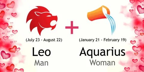 Love match compatibility between Leo man and Aquarius woman.