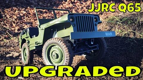 JJRC Q65 RC Willy Jeep 1/10 scale . Upgraded with full WPL k