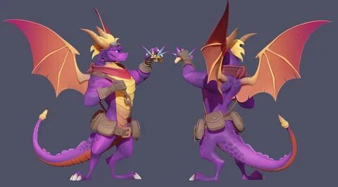 ArtStation - Spyro dude and old Sparx, Manuel De Jorge Spyro