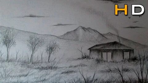 How to Draw a Easy Landscape With Pencil Step by Step - Time