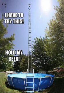 hold my beer Funny pictures, Beer memes, Hold on