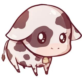 Kawaii cow by Dessineka Cute animal drawings kawaii, Cute co