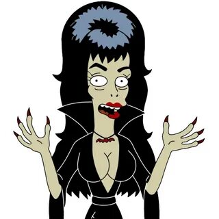 Booberella, host of late night TV Monster movies. The simpso