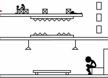 My go at a stickman running through an obstacle course - Fun