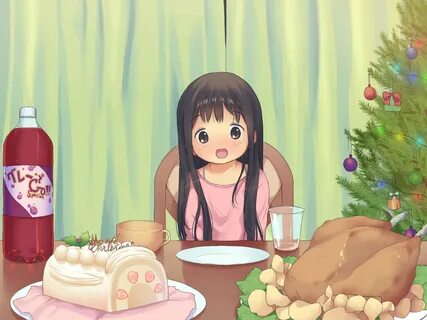 anyannko, Brown, Eyes, Brown, Hair, Christmas, Food, Loli, O