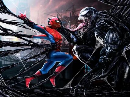 1600x1200 Spiderman Vs Venom Digital Art 1600x1200 Resolutio