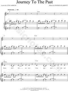 "Journey To the Past" from 'Anastasia' Sheet Music in C Majo