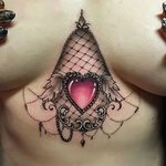 29+ Famous Heart Tattoo Under Breast