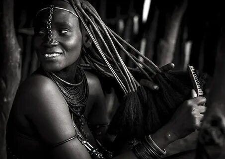 Mrs Giatungwa Meizanewa, Himba tribe woman, Epupa, Namibia. 