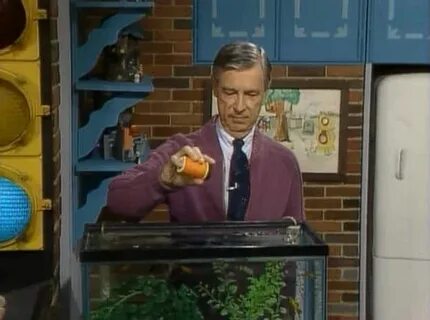 And he liked kickin' it with his fish. Mr rogers, Mister rog