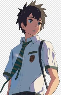 Man haired anime character, Your Name Taki Tachibana Mitsuha