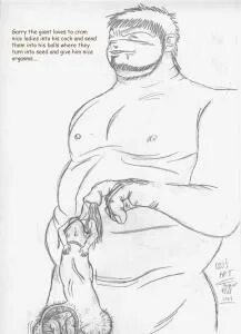 g4 :: Garry the giant 1 (adult cock vore) by BigBadBear