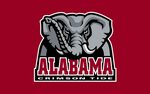 Алабама малиновый футбол, футбол, алабама, логотип обои на р