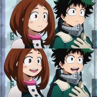 Midoriya Izuku and Uraraka Ochako Boku no Hero Academia Anim