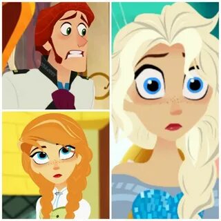 Frozen in Tangled The series! Hans, Anna, and Elsa!!! Disney