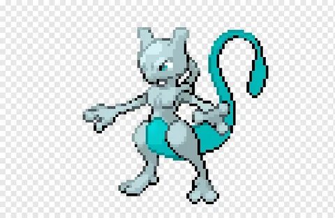 Pokémon Red dan Blue Pokémon X dan Y Mewtwo Sprite, sprite, 