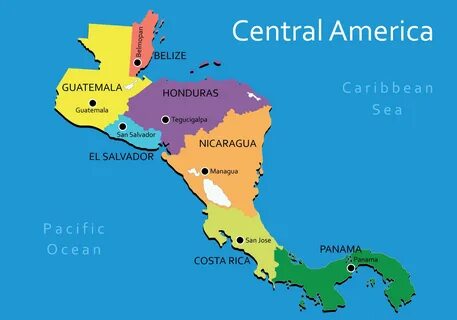 central america map - Ecosia Mapa de centroamerica, Mapa de 