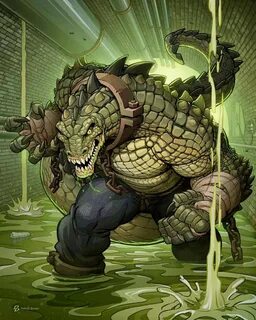 Lizard vs Killer Croc vs Lizardman/Aeon Calcos (Marvel vs DC