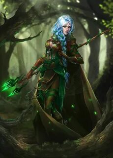 Elf druid by Tira-Owl on DeviantArt Character art, Female el