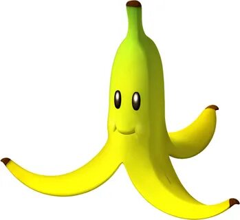 Banana Clipart Mario - Mario Kart Banana Peel - (1829x1731) 