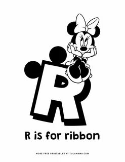 Free Printable Mickey Mouse ABC Coloring Pages
