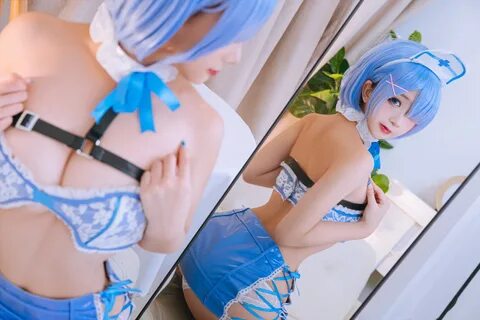 微 博 美 臀@日 奈 娇 蕾 姆 蓝 色 护 士 