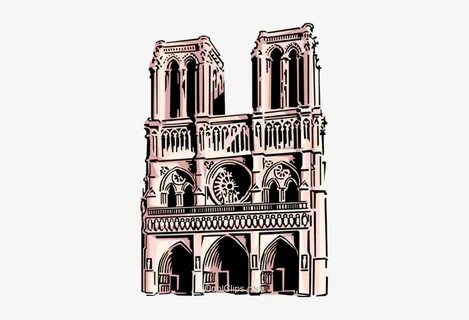 Notre Dame Cathedral Royalty Free Vector Clip Art Illustrati