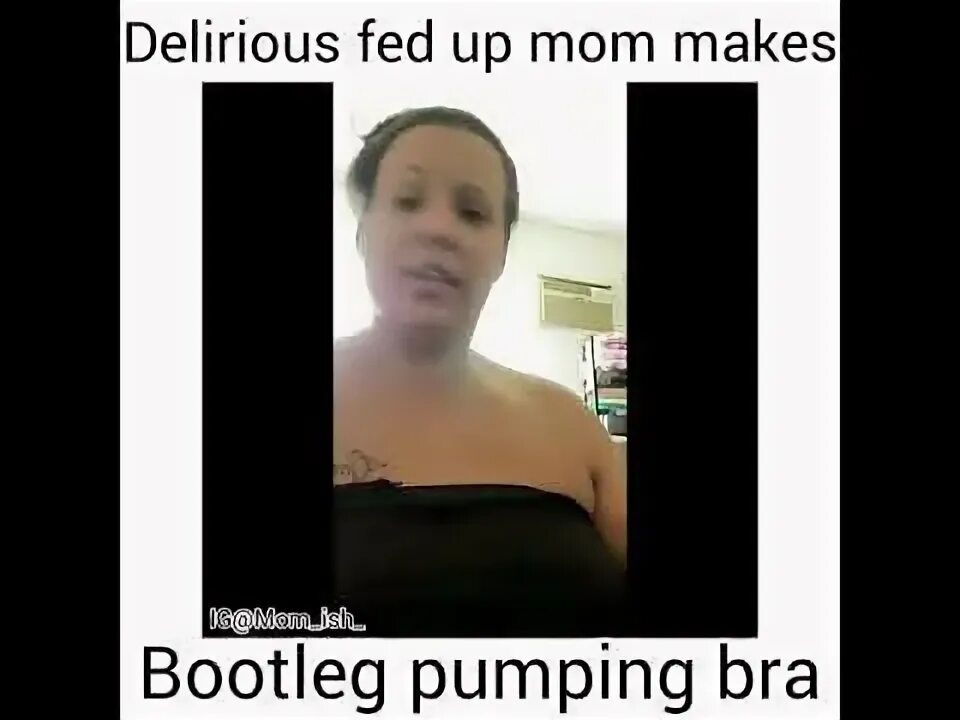 Delirious mom makes bootleg pumping bra - YouTube