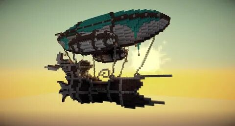 Minecraft Airship Teighrey Minecraft, Minecraft steampunk, M