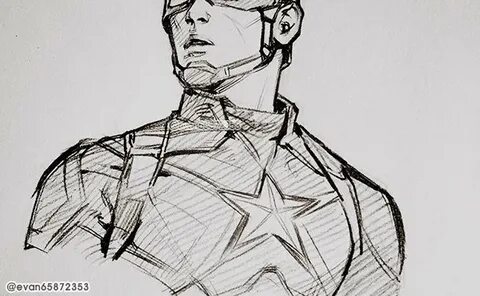 evan/반이 у Твіттері: "캡틴 아메리카 팬아트 / Captain America Fan Art.