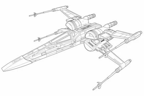 Star Wars X Wing Drawing