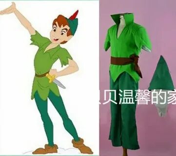 Купить Взрослый мужской костюм Питера Пэна зеленый необычный