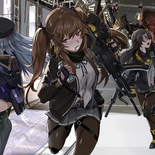 Download girls' frontline, soldiers' gang 2248x2248 wallpape