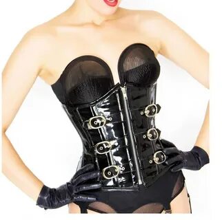 The Corset Lady on Twitter: "Black steel boned PVC underbust