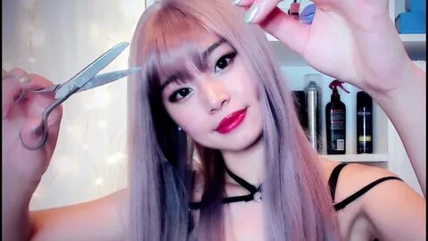 ASMR Haircut, Color and Styling / Salon Roleplay - YouTube