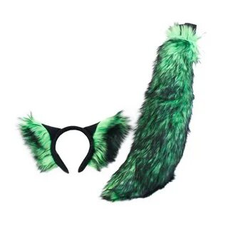 Pawstar Ear & Mini Tail Set Wild Wolf Fur Realistic Faux Ets