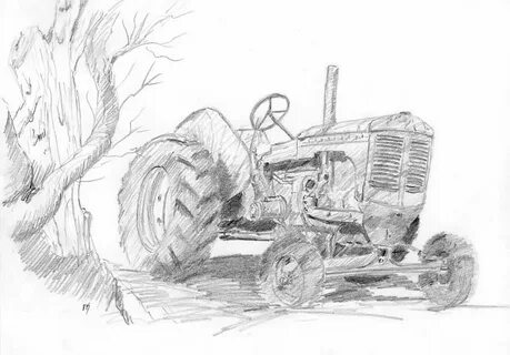 "Sketchy Tractor" by David King. I did this sketch of an ant