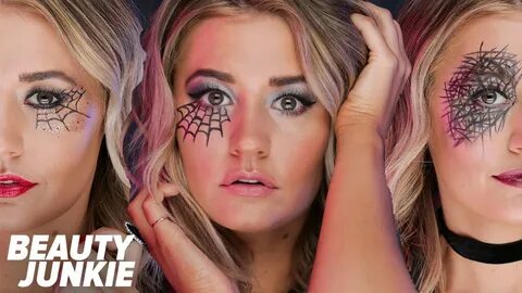 EASY SPIDERWEB HALLOWEEN MAKEUP! Beauty Junkie - YouTube